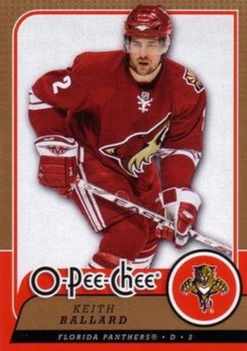 #477 Keith Ballard - Florida Panthers - 2008-09 O-Pee-Chee Hockey