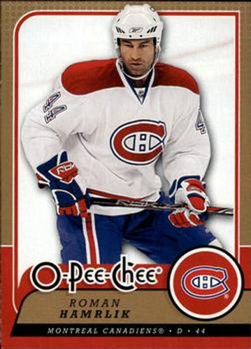 #47 Roman Hamrlik - Montreal Canadiens - 2008-09 O-Pee-Chee Hockey