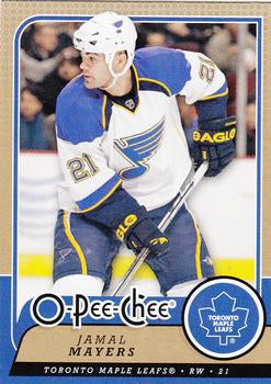 #491 Jamal Mayers - Toronto Maple Leafs - 2008-09 O-Pee-Chee Hockey