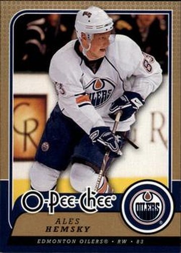 #49 Ales Hemsky - Edmonton Oilers - 2008-09 O-Pee-Chee Hockey