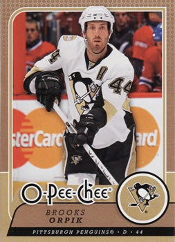 #50 Brooks Orpik - Pittsburgh Penguins - 2008-09 O-Pee-Chee Hockey