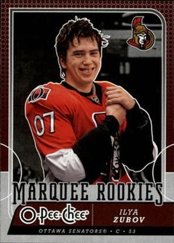 #517 Ilya Zubov - Ottawa Senators - 2008-09 O-Pee-Chee Hockey