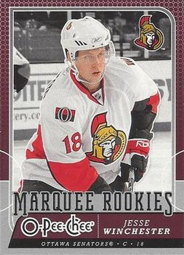 #518 Jesse Winchester - Ottawa Senators - 2008-09 O-Pee-Chee Hockey