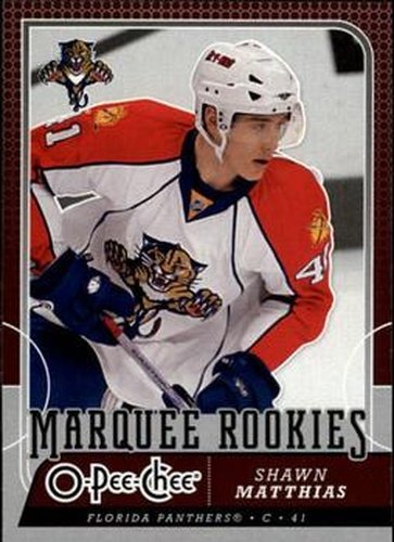#529 Shawn Matthias - Florida Panthers - 2008-09 O-Pee-Chee Hockey