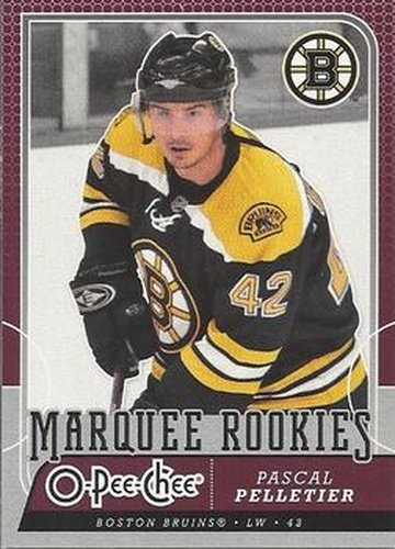 #556 Pascal Pelletier - Boston Bruins - 2008-09 O-Pee-Chee Hockey