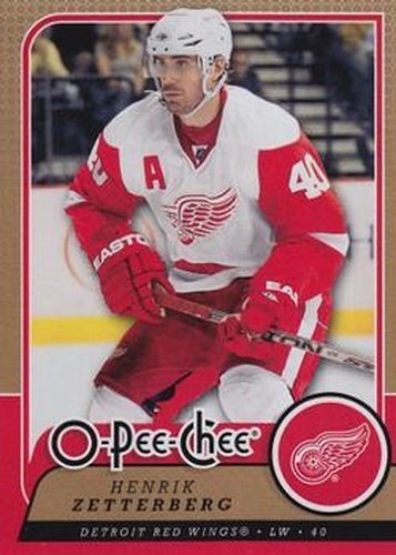 #89 Henrik Zetterberg - Detroit Red Wings - 2008-09 O-Pee-Chee Hockey