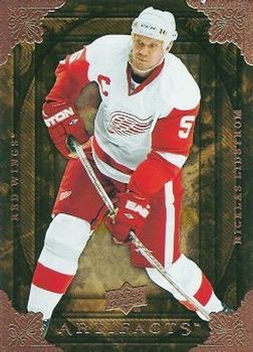 #64 Nicklas Lidstrom - Detroit Red Wings - 2008-09 Upper Deck Artifacts Hockey