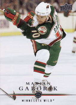 #101 Marian Gaborik - Minnesota Wild - 2008-09 Upper Deck Hockey