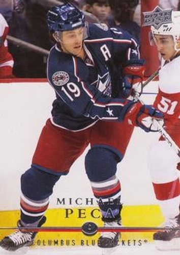 #145 Michael Peca - Columbus Blue Jackets - 2008-09 Upper Deck Hockey