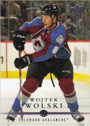 #154 Wojtek Wolski - Colorado Avalanche - 2008-09 Upper Deck Hockey