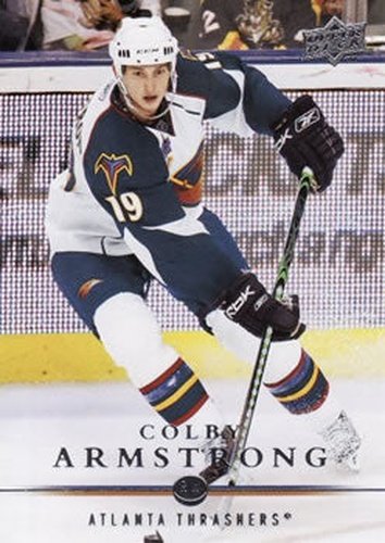 #190 Colby Armstrong - Atlanta Thrashers - 2008-09 Upper Deck Hockey