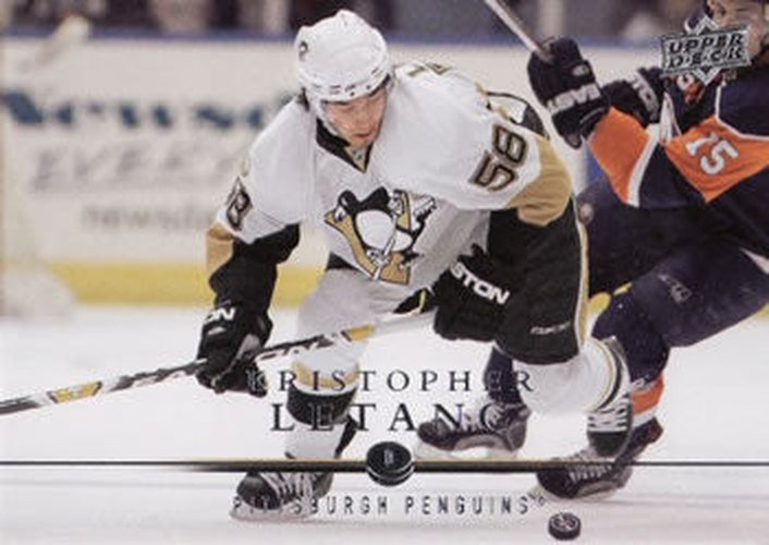 #44 Kristopher Letang - Pittsburgh Penguins - 2008-09 Upper Deck Hockey