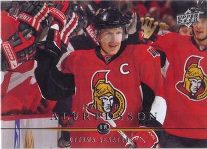 #62 Daniel Alfredsson - Ottawa Senators - 2008-09 Upper Deck Hockey