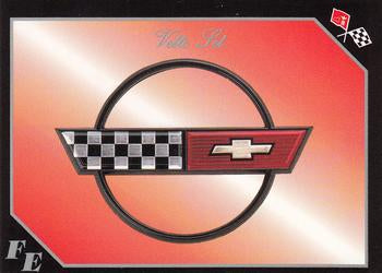 #89 Corvette Flag Emblem #16 of 16 - 1991 Collect-A-Card Vette Set