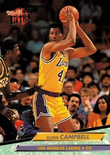 #89 Elden Campbell - Los Angeles Lakers - 1992-93 Ultra Basketball