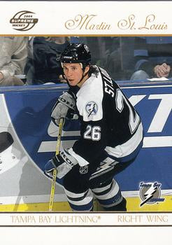 #89 Martin St. Louis - Tampa Bay Lightning - 2003-04 Pacific Supreme Hockey