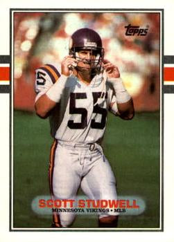 #89 Scott Studwell - Minnesota Vikings - 1989 Topps Football