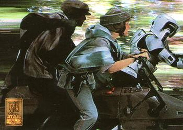 #89 Luke and Leia on Speeder Bike - 1997 Merlin Star Wars Special Edition