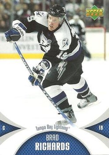#89 Brad Richards - Tampa Bay Lightning - 2006-07 Upper Deck Mini Jersey Hockey