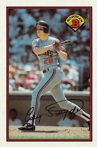 #89 Cory Snyder - Cleveland Indians - 1989 Bowman Baseball