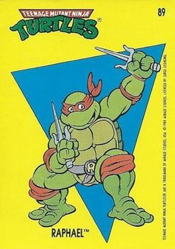 #89 Raphael - 1989 O-Pee-Chee Teenage Mutant Ninja Turtles