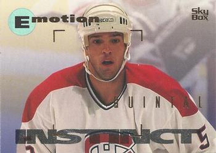 #89 Stephane Quintal - Montreal Canadiens - 1995-96 SkyBox E-Motion Hockey