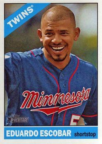 #89 Eduardo Escobar - Minnesota Twins - 2015 Topps Heritage Baseball