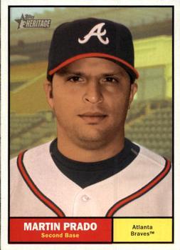 #89 Martin Prado - Atlanta Braves - 2010 Topps Heritage Baseball