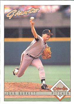 #89 John Burkett - San Francisco Giants - 1993 O-Pee-Chee Baseball