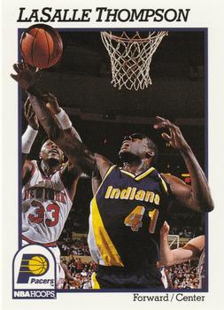 #89 LaSalle Thompson - Indiana Pacers - 1991-92 Hoops Basketball