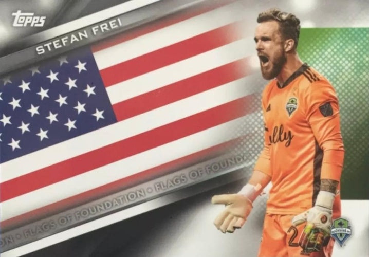 #FF-8 Stefan Frei - Seattle Sounders - 2021 Topps MLS Soccer - Flags of Foundation