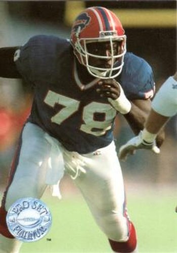 #8 Bruce Smith - Buffalo Bills - 1991 Pro Set Platinum Football