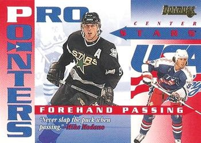 #8 Mike Modano - Dallas Stars / USA - 1995-96 Donruss Hockey - Pro Pointers