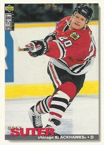 #8 Gary Suter - Chicago Blackhawks - 1995-96 Collector's Choice Hockey