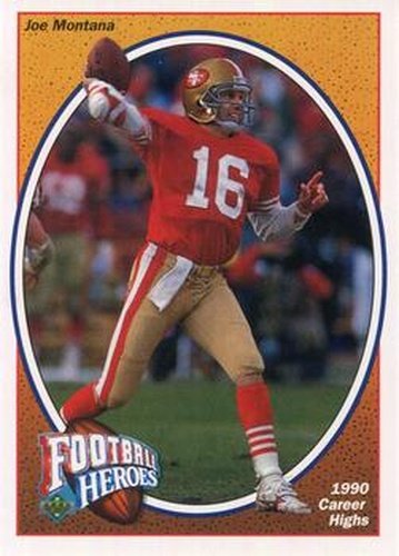 #8 Joe Montana - San Francisco 49ers - 1991 Upper Deck - Football Heroes: Joe Montana Football