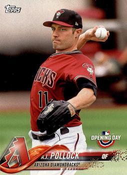 #8 A.J. Pollock - Arizona Diamondbacks - 2018 Topps Opening Day Baseball
