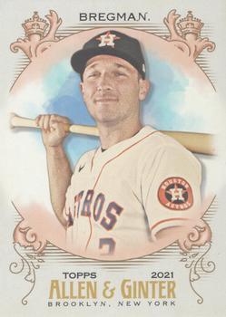 #8 Alex Bregman - Houston Astros - 2021 Topps Allen & Ginter Baseball