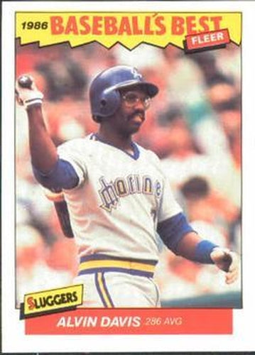 #8 Alvin Davis - Seattle Mariners - 1986 Fleer Baseball's Best Sluggers vs. Pitchers Baseball