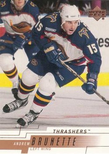 #8 Andrew Brunette - Atlanta Thrashers - 2000-01 Upper Deck Hockey