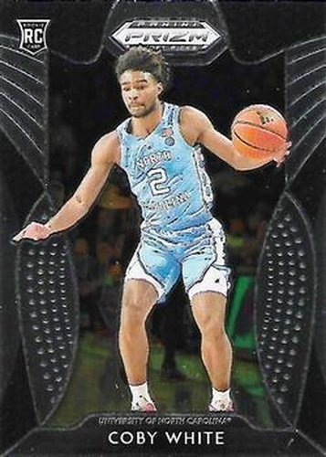 #8 Coby White - North Carolina Tar Heels - 2019 Panini Prizm Draft Picks Basketball