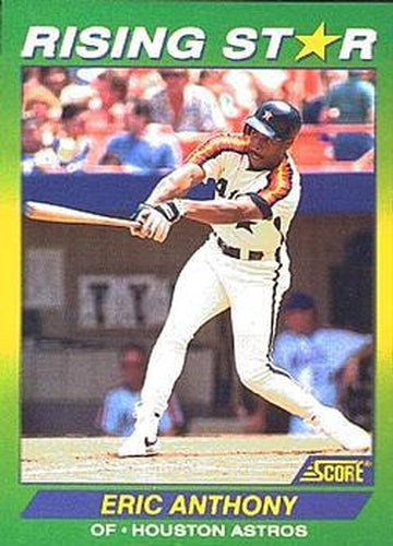#8 Eric Anthony - Houston Astros - 1992 Score 100 Rising Stars Baseball