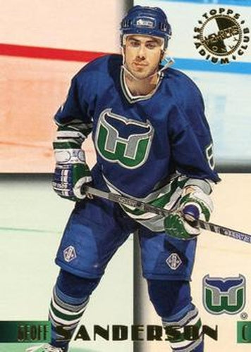 #8 Geoff Sanderson - Hartford Whalers - 1995-96 Stadium Club Members Only 50 Hockey
