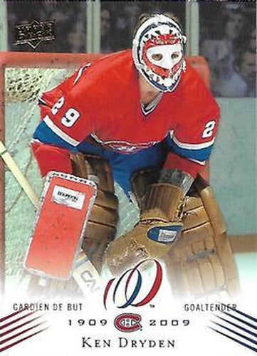 #8 Ken Dryden - Montreal Canadiens - 2008-09 Upper Deck Montreal Canadiens Centennial Hockey