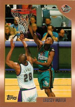 #8 Lindsey Hunter - Detroit Pistons - 1998-99 Topps Basketball