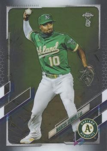 #8 Marcus Semien - Oakland Athletics - 2021 Topps Chrome Ben Baller Edition Baseball