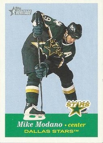 #8 Mike Modano - Dallas Stars - 2001-02 Topps Heritage Hockey