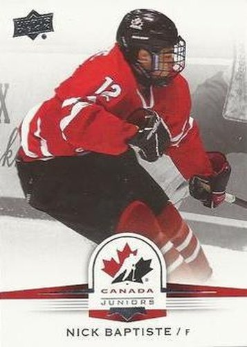 #8 Nick Baptiste - Canada - 2014-15 Upper Deck Team Canada Juniors Hockey