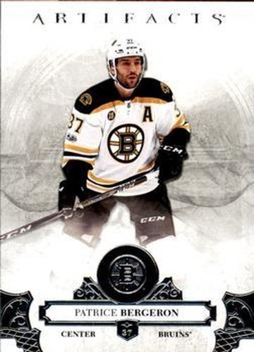 #8 Patrice Bergeron - Boston Bruins - 2017-18 Upper Deck Artifacts Hockey