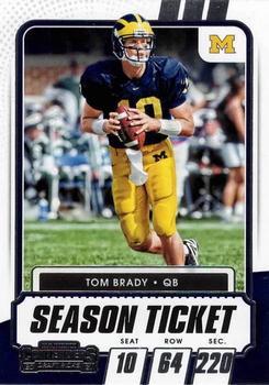 #8 Tom Brady - Michigan Wolverines - 2021 Panini Contenders Draft Picks Football