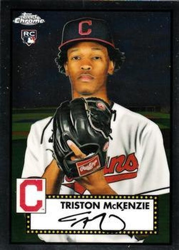#8 Triston McKenzie - Cleveland Indians - 2021 Topps Chrome Platinum Anniversary Baseball
